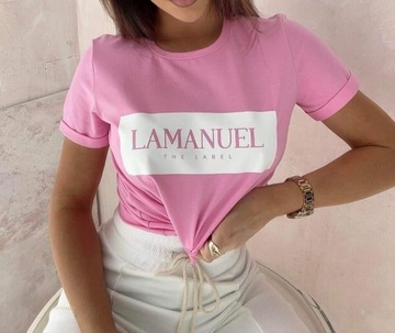 La Manuel Różowy T-Shirt