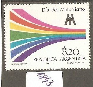 Dzień Mutualizmu Mi-1843 - Argentyna