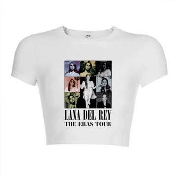 Bluzka merch lana del Rey ray crop top coquette