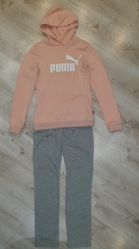 B5 dres PUMA BLUZA SPODNIE 36 łososiowa szare