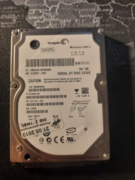 Dysk twardy Seagate HDD SATA 2,5" - 160GB