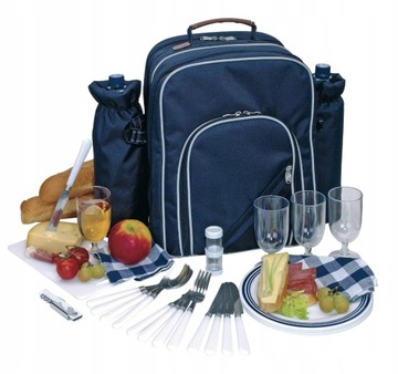 Plecak piknikowy HYDE PARK z wyposażeniem 