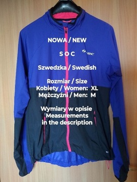 SOC Super lekka kurtka sportowa, Unisex, Roz. M-XL