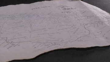 Mapa Pitcairn stylizowana na staro