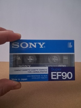 Kaseta magnetofonowa SONY EF 90 Super  ,,Japan,,