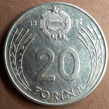 20 forintów  1982   Węgry
