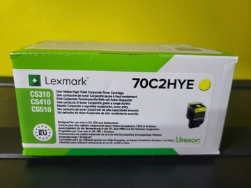 Toner LEXMARK 70C2HYE do CS310 CS410 CS510 yellow