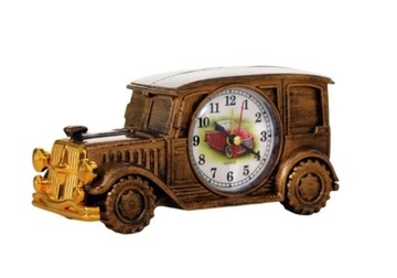 Zegar/budzik w kształcie samochodu Retro 19 x 8 cm
