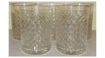 Szklanki kryształowe - lata 70-te 