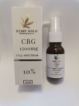 Hemp Gold Olejek CBG 10 % 15 ml nim. 1500 mg 