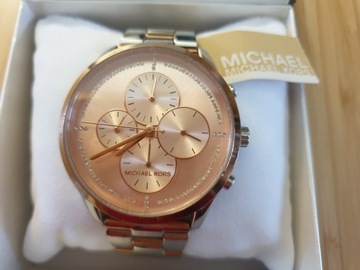 Zegarek Michael Kors rose gold silver  oryginalny