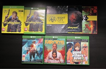 Gry Xbox Series X Cyberpunk 2077, GTA Trilogy, Far Cry 6, Battlefield 2042