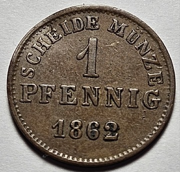 1 FENIG 1862 Hessen - SCHEIDE MUNZE 