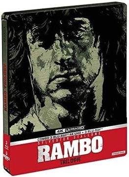 Rambo 1 2 3 Trylogia - Steelbook [4K UHD Blu-Ray]