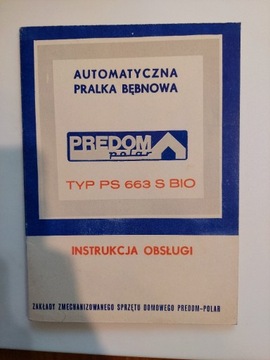 Pralka PS 663 S BIO - instrukcja obsługi