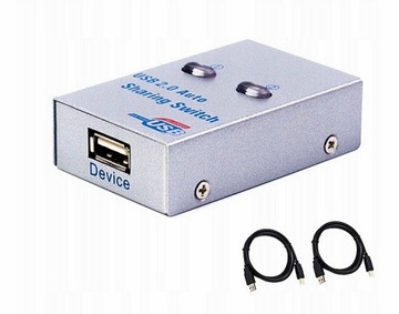 KVM USB 2.0 AUTO SHARING SWITCH 1 druk.- 2PC NOWY