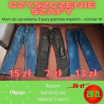 3 pary spodni Jeanowych 3 - rozmiar M