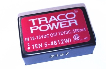 TRACO Przetwornica izolowana DC/DC 5W 12VDC 0,5A