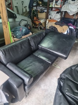 Sofa skórzana i fotel