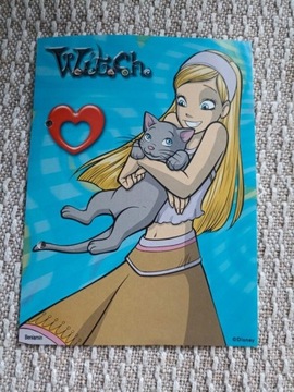 Duża karteczka Witch A5 Cornelia z kotem