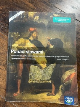 Książka podręcznik język polski ponad słowami