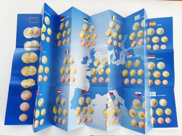 Monety i banknoty Euro Broszura rozkładana Gadżet
