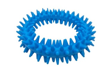 Zabawka dla psa gumowy gryzak kółko ringo z ząbkami