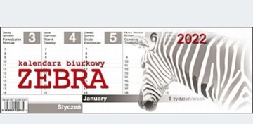 Kalendarz biurkowy Zebra 