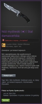 Nóż myśliwski | Stal damasceńska (Field Tested)