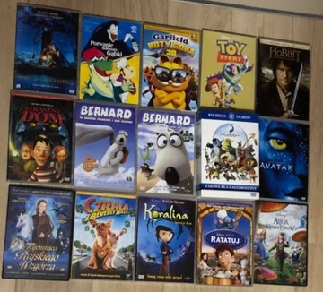 Zestaw 15 DVD - Hobbit, Garfield, Avatar i więcej!
