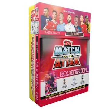 Match Attax 2022/23  Mini Puszka Boster Tin Red