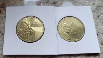 Zestaw monet 2 zł Jan Paweł II 2005 i 25 lecie pontyfikatu 2003
