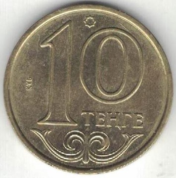 Kazachstan 10 tenge 2012 19,56 mm nr 2