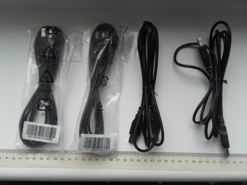 Kabel USB2.0 AB, 195cm, kolor czarny, NOWY, USB 2.