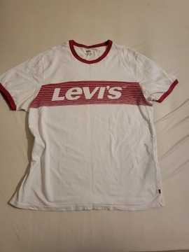 Levis T-shirt XXL biało czerwona