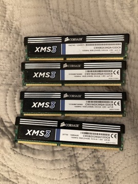 2x8gb i 2x16gb Corsair XMM3 DDR3 1333