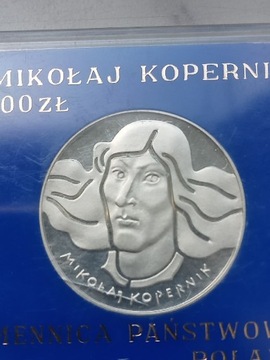 Moneta 100 zł 1974 r M. Kopernik srebro 