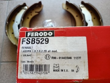 Szczęki hamulcowe Laguna FSB529 Ferodo