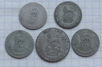 (652) Wielka Brytania zestaw monet