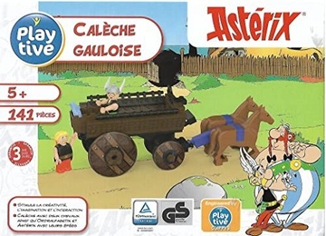 Asterix i Obelix Klocki duży zestaw Wóz+4 figurki