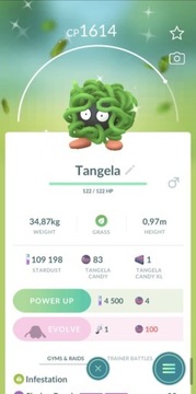 Tangela Shiny Pokémon Pokémon GO