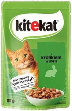 Karma dla kota KiteKat z królikiem 0,85 gr