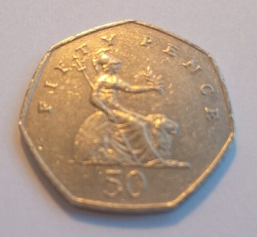 50 Pence 1998r. Wielka Brytania 