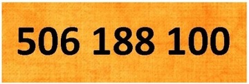 Zloty numer 506 188 100 Orange nowy