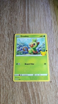 Karta pokemon Grookey non holo McDonald 2021