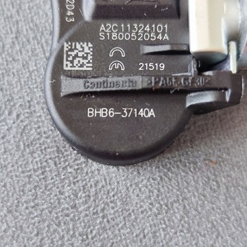Czujniki ciśnienia opon Mazda BHB6-37140A