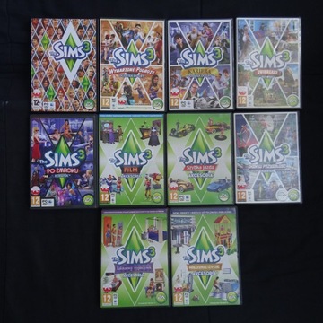 The Sims 3 - Podstawa + dodatki - zestaw - PC - PL