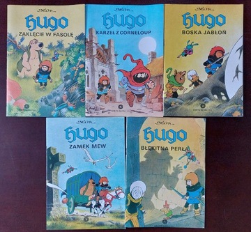 Hugo komplet 5 części Wydanie I 1990 Orbita Bernard Dumont