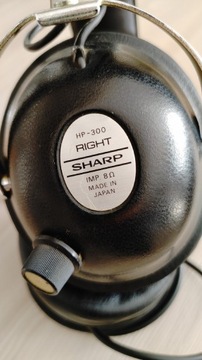 SHARP HP-300 Japan słuchawki vintage