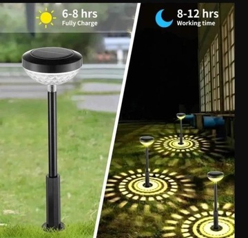 Lampa solarna led ozdoba ogródka